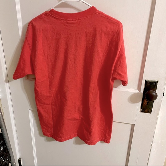 Simply Southern- Coral T-Shirt w/ Embroidery Pocket - Picture 2 of 7